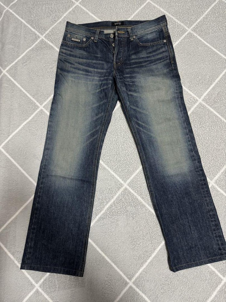 Burberry Black Label Dark Blue Denim Pants 76 F/S from Japan