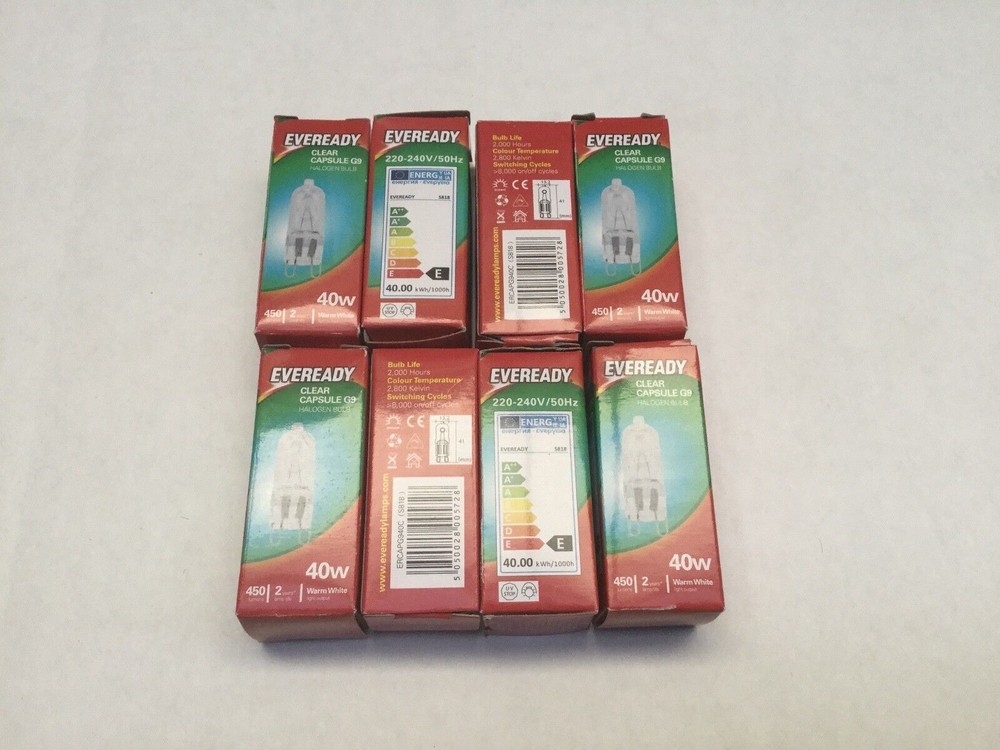 8 x 40W AEG OptiSight Oven Halogen Lamp Light Bulb Globe BE501310AM 944187425