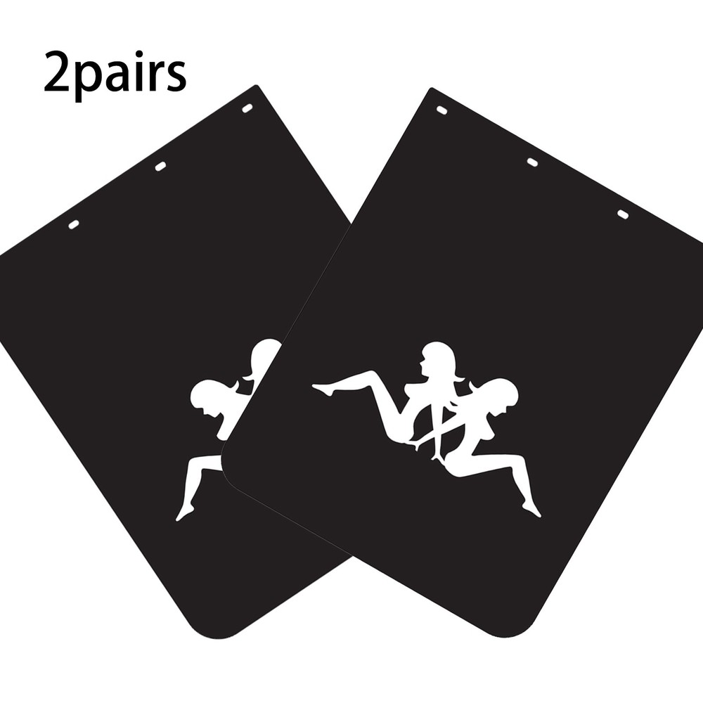 24x30 Black PVC Polymer Semi Truck Mud Flaps 2 Pairs