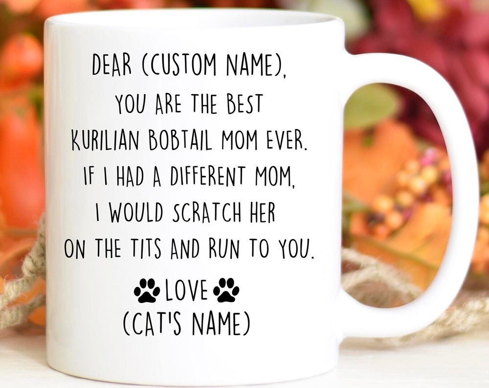 Kurilian Bobtail Mom Birthday Gift Kuril Cat Mom Christmas Gift Kuril Mom Valent