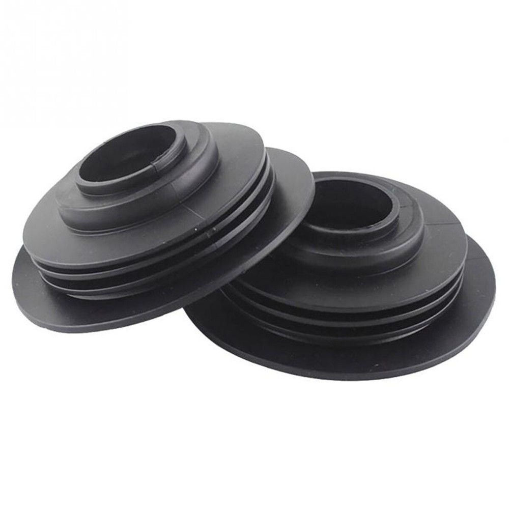 Car Headlight Dust Cover Cap 38MM Rubber Waterproof For LED HID Lamps Black 2PCS