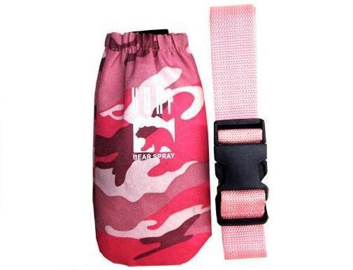 UDAP Pepper Power Bear Spray Repellant Pink Camo Holster