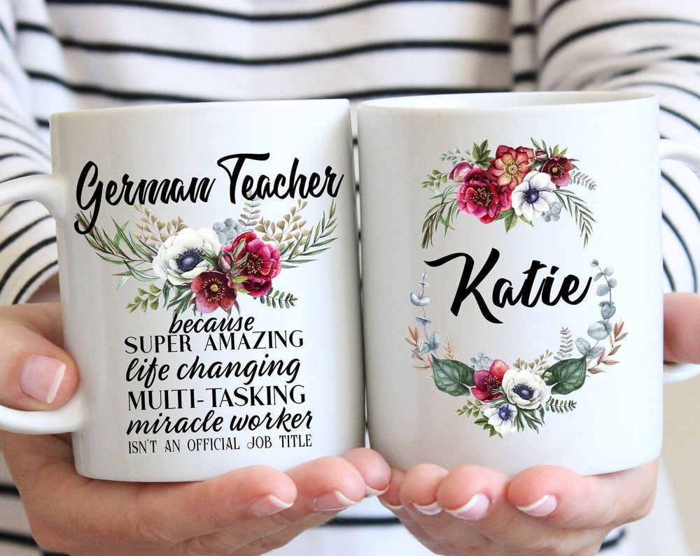 Personalized German Teacher Gift For Women L Retirement Thank You Appreciation