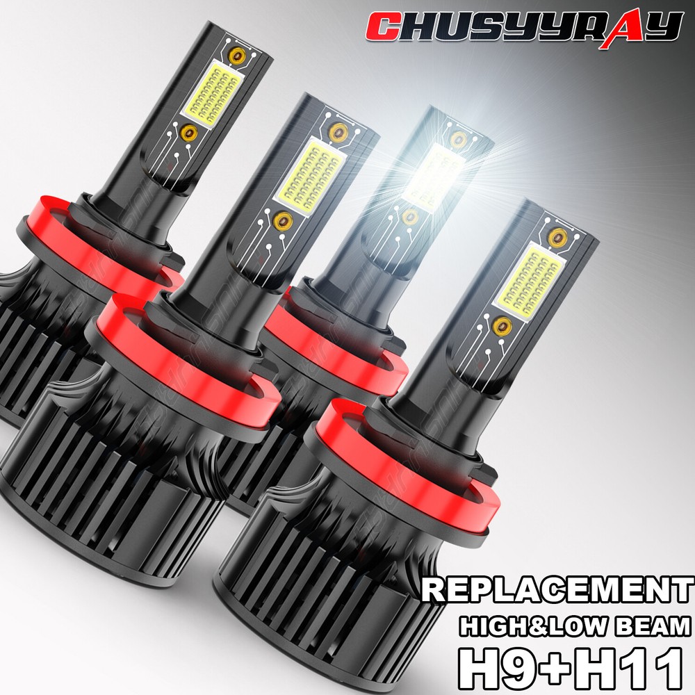 For Chevy Malibu LT LS Sedan 4-Door 2004-2012 COB LED Headlight High Low Bulbs