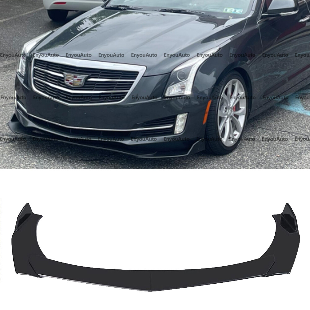 For Cadillac Escalade Universal Front Bumper Lip Spoiler Splitter Glossy Black