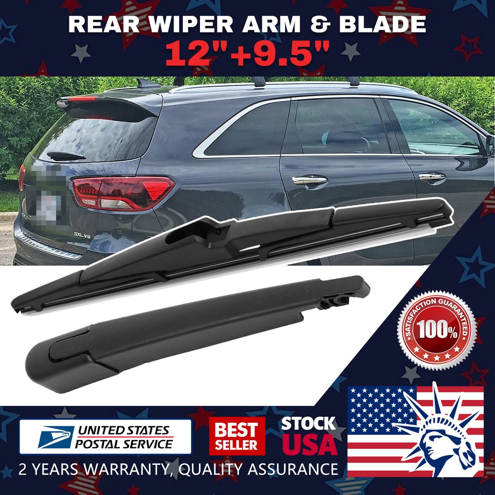 1 Set Waterproof/Durable 12''+13'' Rear Windshield Wiper Blade All Season Set