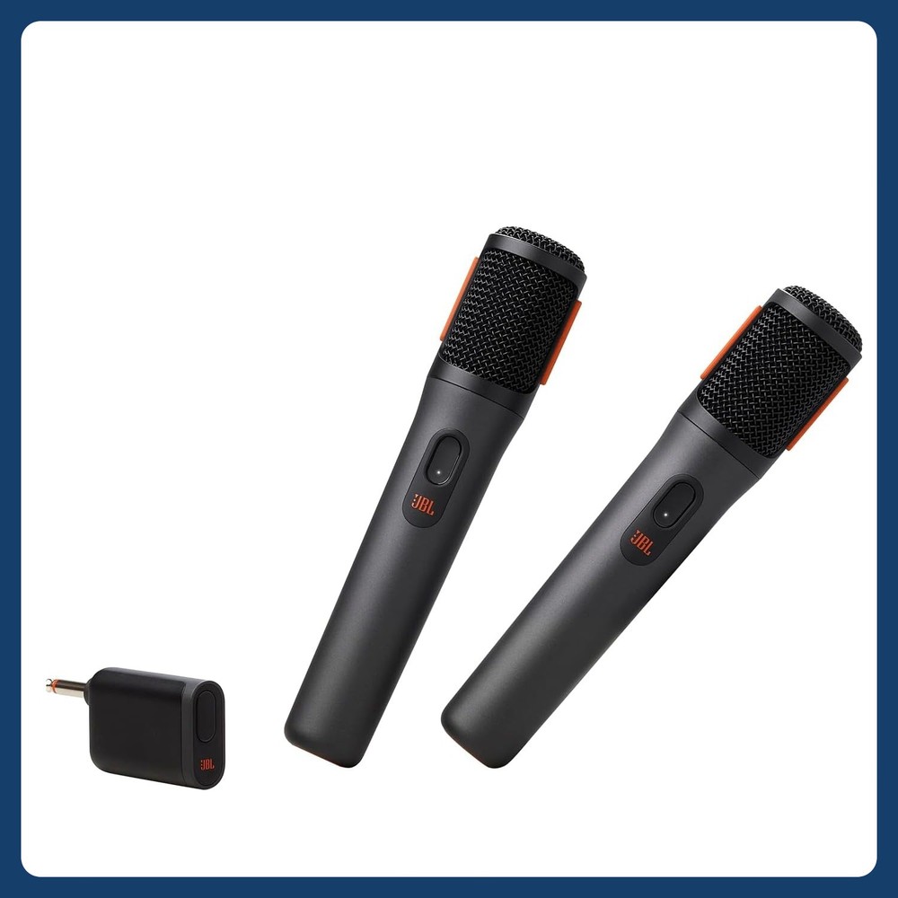 JBL PartyBox 2-Mic Wireless System with Dual-Channel Receiver Adapter