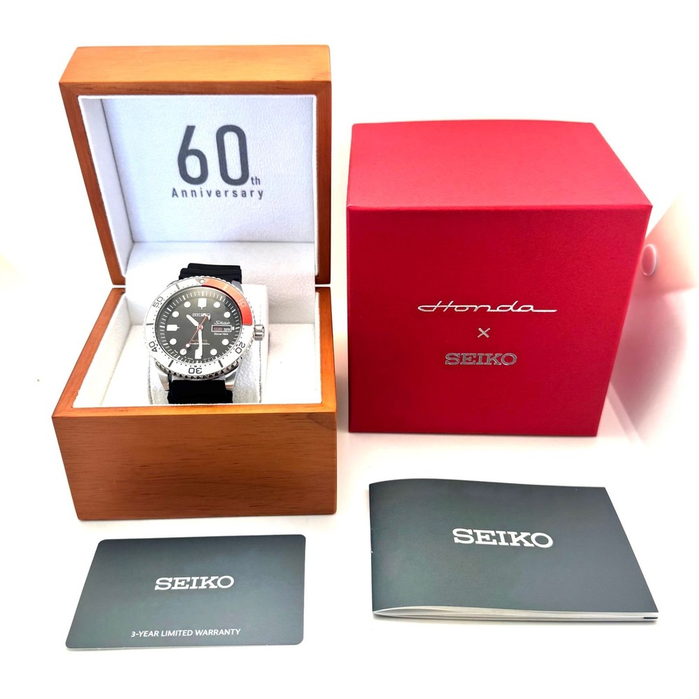 Seiko Honda x Seiko S600 Diver's 60th Anniversary Watch 200m Auto Black Limited