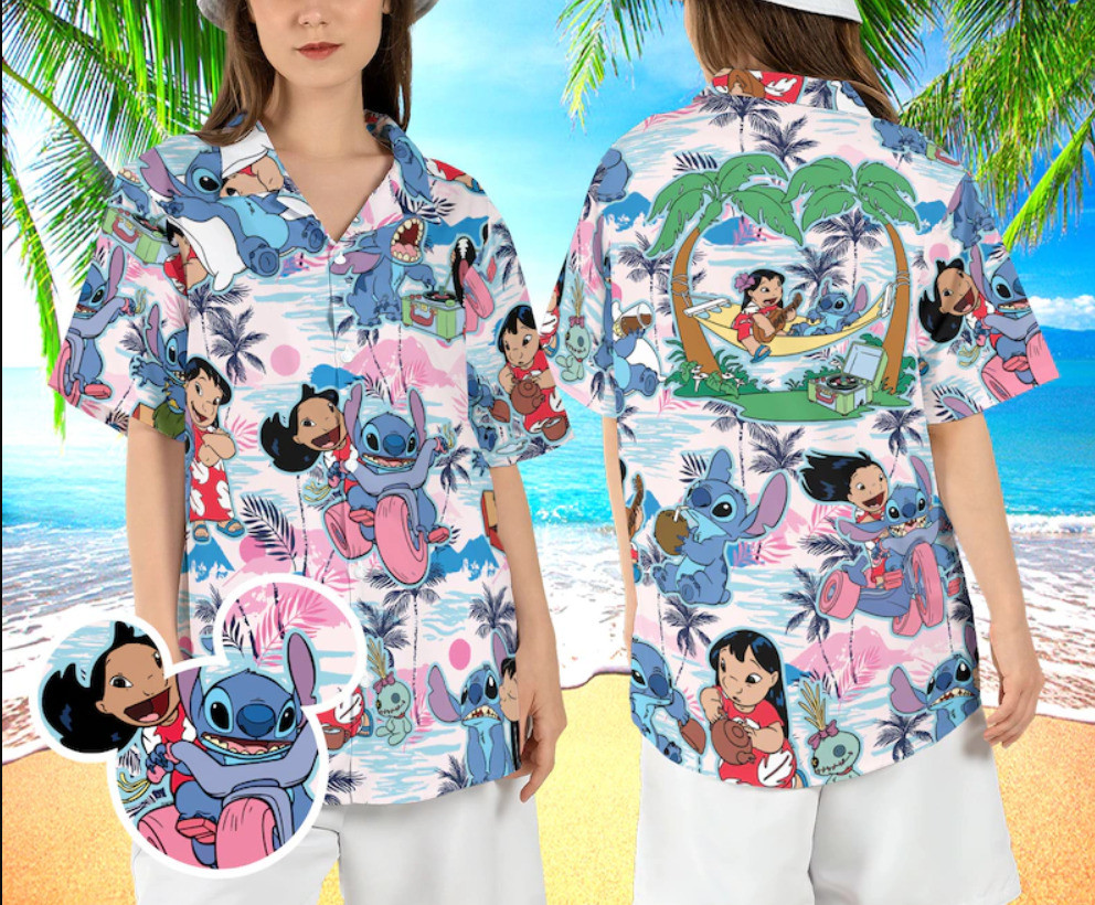 Tropical Lilo Stitch 3D HAWAII SHIRT Halloween Gift Best Price Us Size