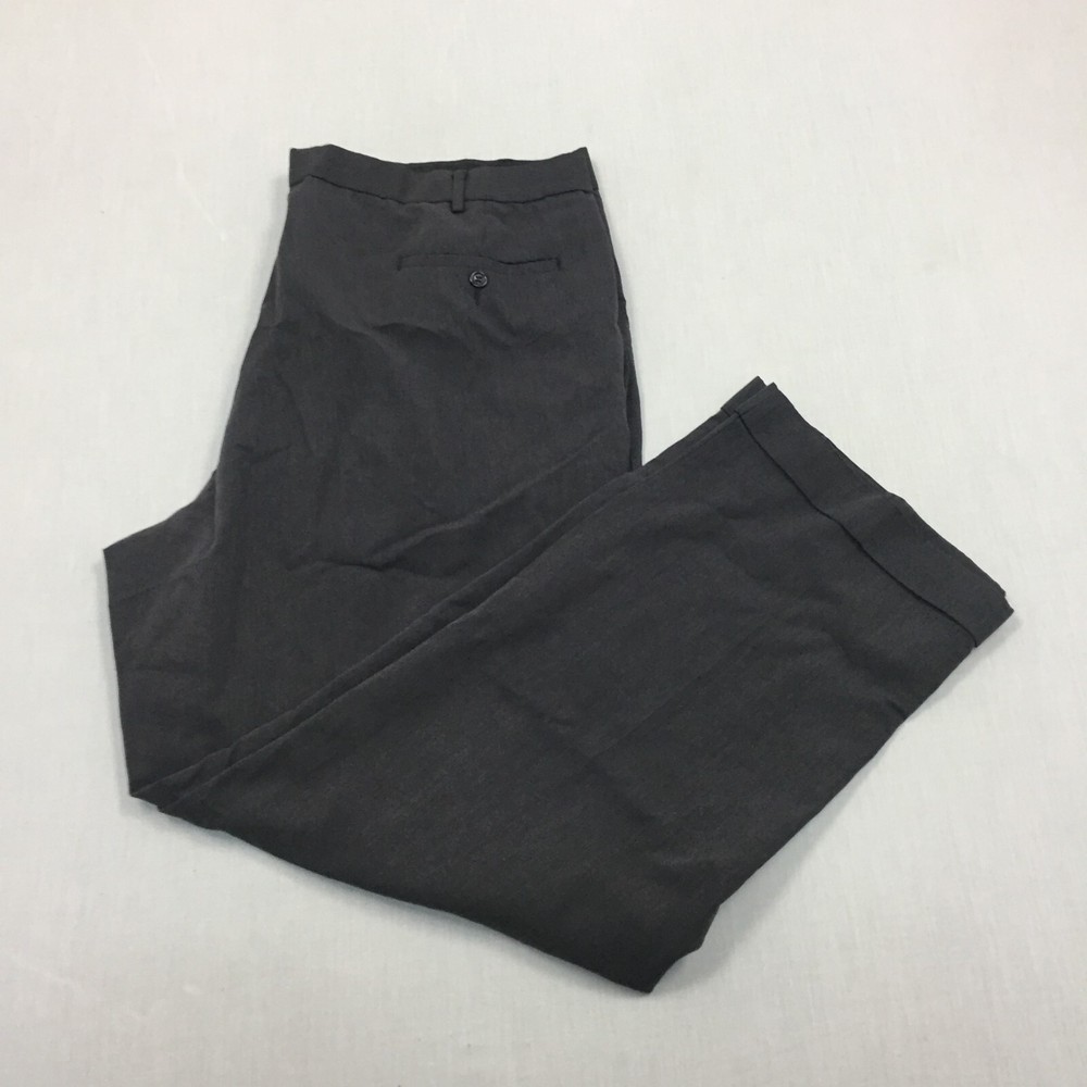 Dockers Chino Trousers Polyester Pants Straight Fit Mens Size 42W 32L Grey