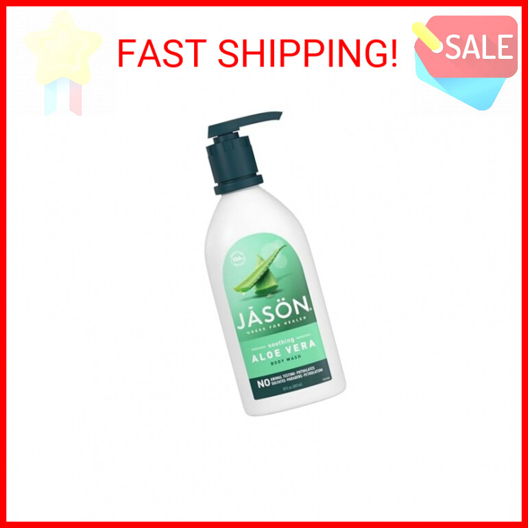 JASON Aloe Vera Soothing Body Wash for Gentle Cleansing 30 fl oz