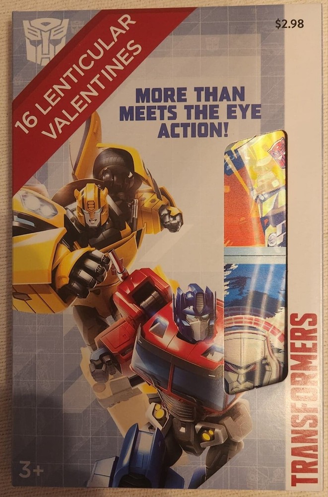 Hasbro Transformers 16 Lenticular Valentines Day Cards Toy Prime Buzz NEW-image