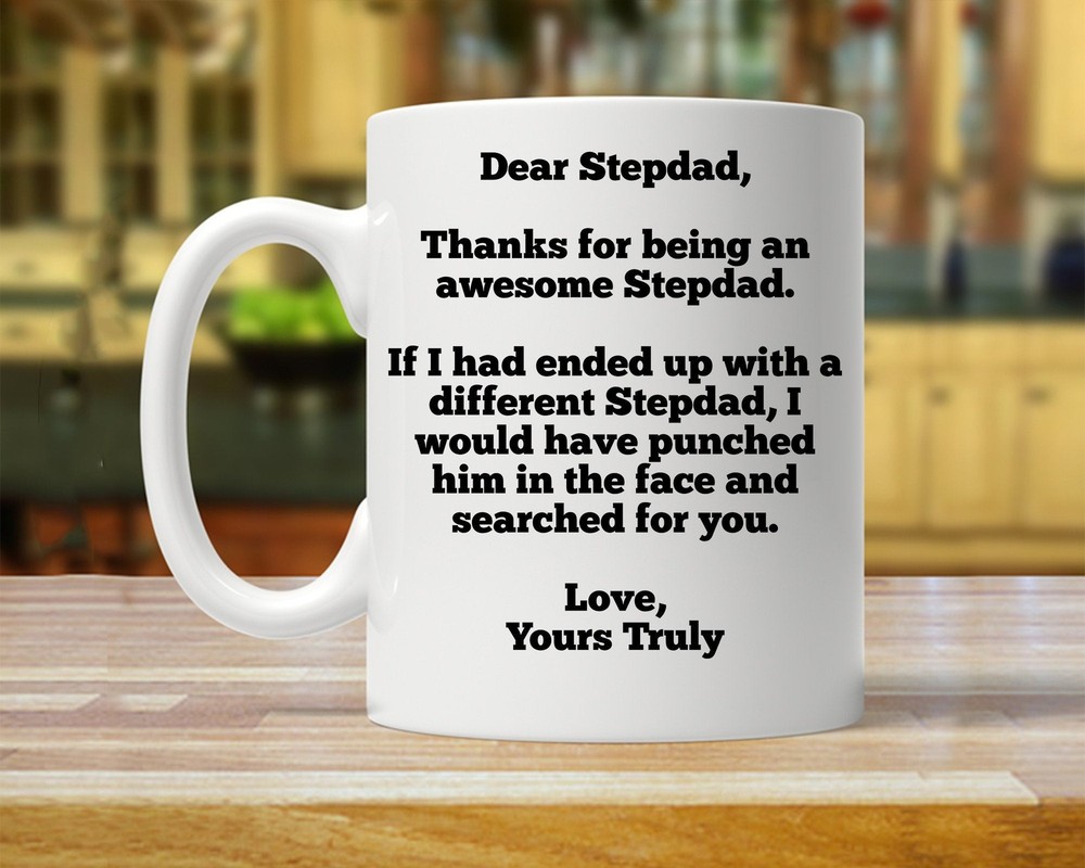 Gift For Stepdad Personalized Stepdad Gift Custom Stepdad Mug Funny Gifts For