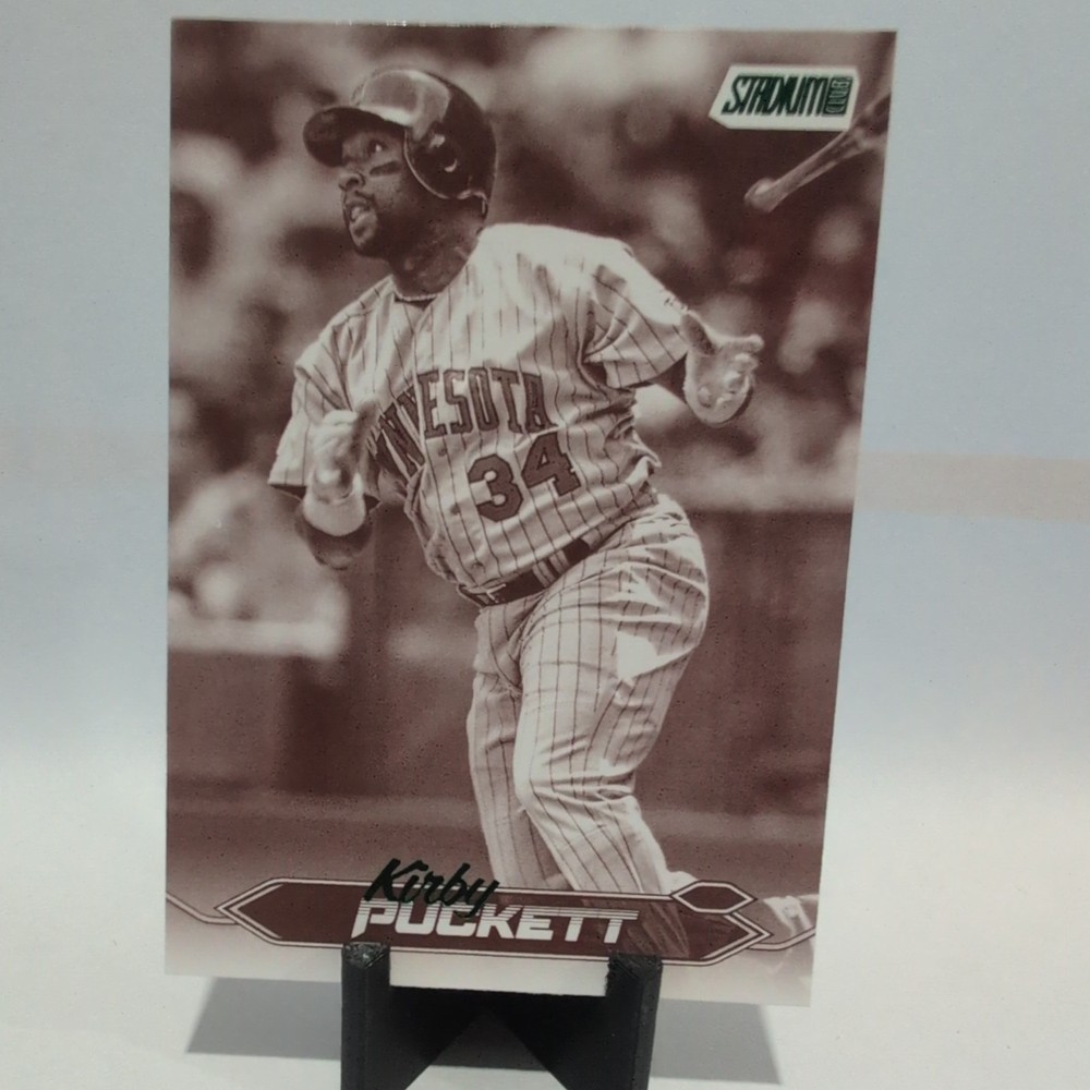 2024 Topps Stadium Club Sepia Parallel #147 Kirby Puckett Baseball Card