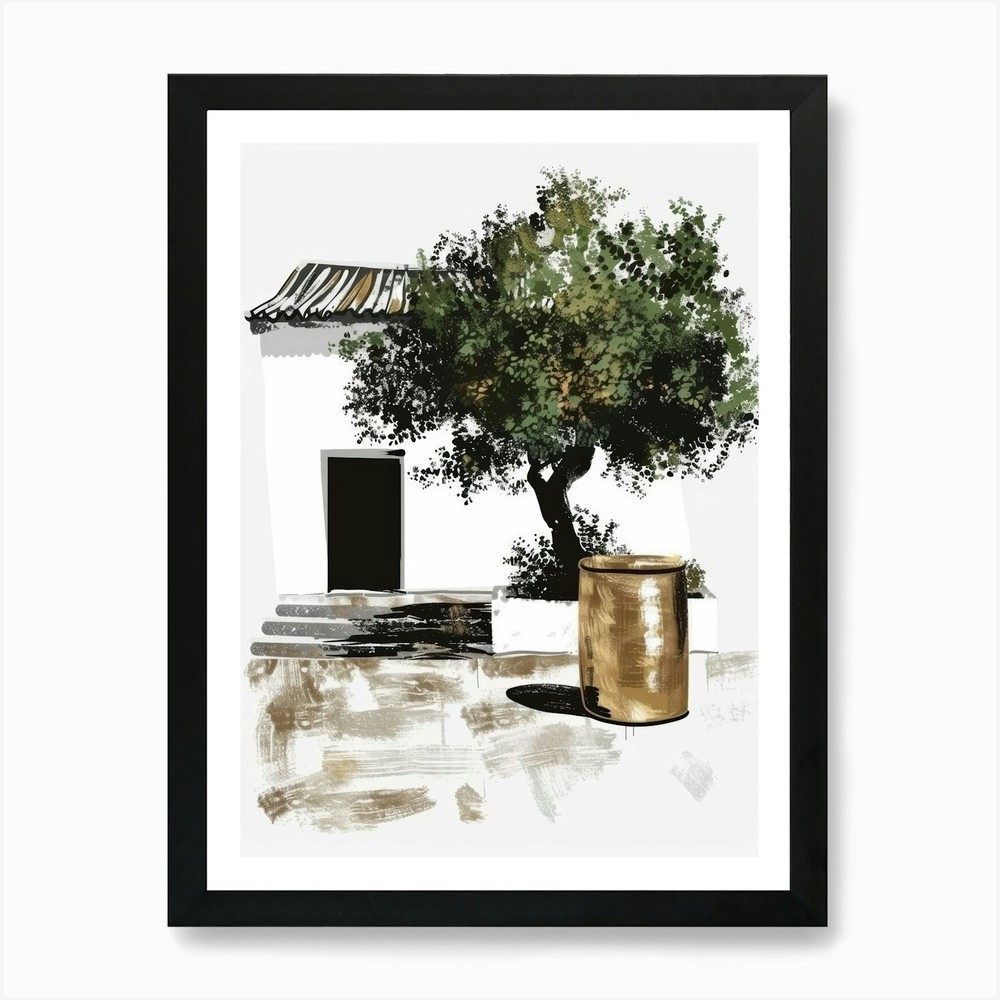 Olive Tree Framed Canvas Wall Art Print Picture Poster  