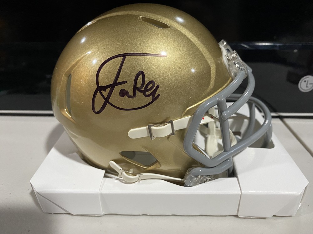 Isaiah Foskey Autographed Notre Dame Fighting Irish Mini Helmet with JSA COA