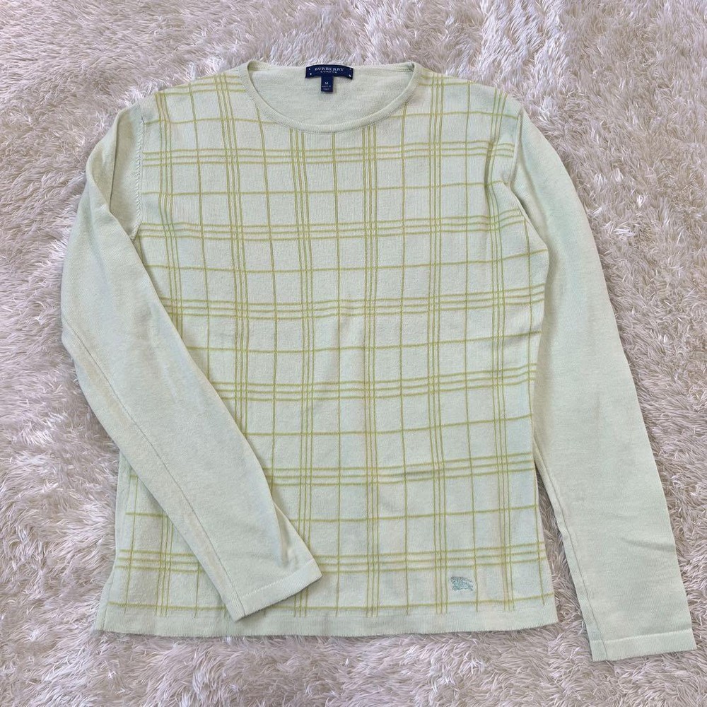 Burberry London Knit Long Sleeve Sweater Size M Used Condition