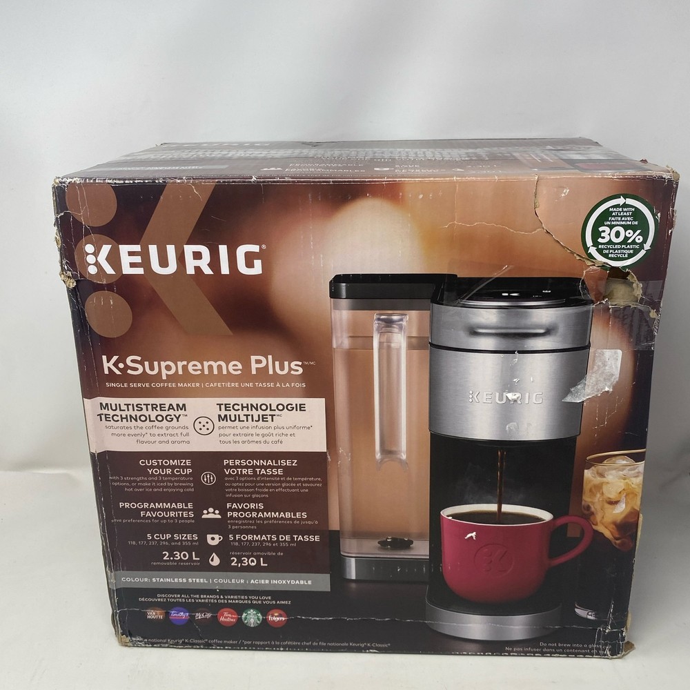 Keurig K-Supreme Plus Coffee Maker, Stainless Steel, 78oz