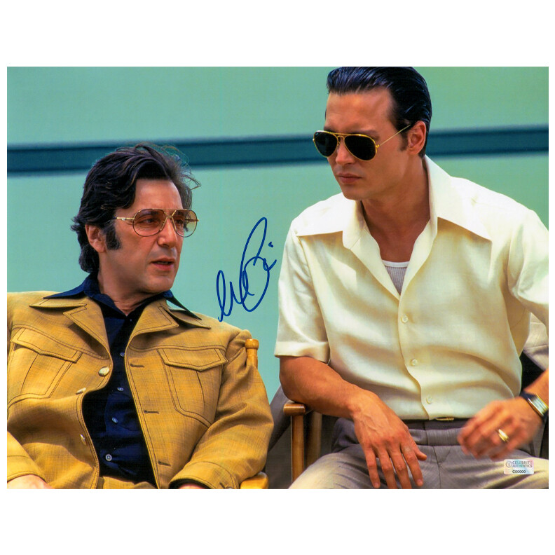 Al Pacino & Johnny Depp Signed 1997 Donnie Brasco 11x14 Photo
