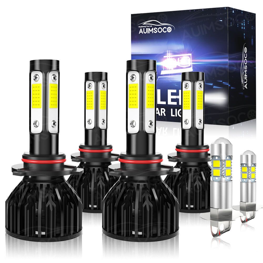For Acura NSX 1991 1992 1993 1994 Waterproof LED Headlight Kit Hi Lo Fog Light