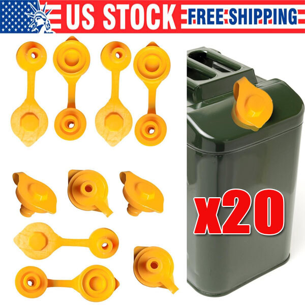 20-Pack Yellow Gas Can Vent Caps for Blitz, Wedco, Scepter, Midwest Fuel Jugs