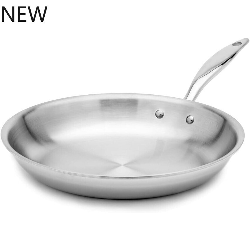 Heritage Steel 12 Inch Fry Pan | Made In USA | Titanium Series | 316Ti Skillet