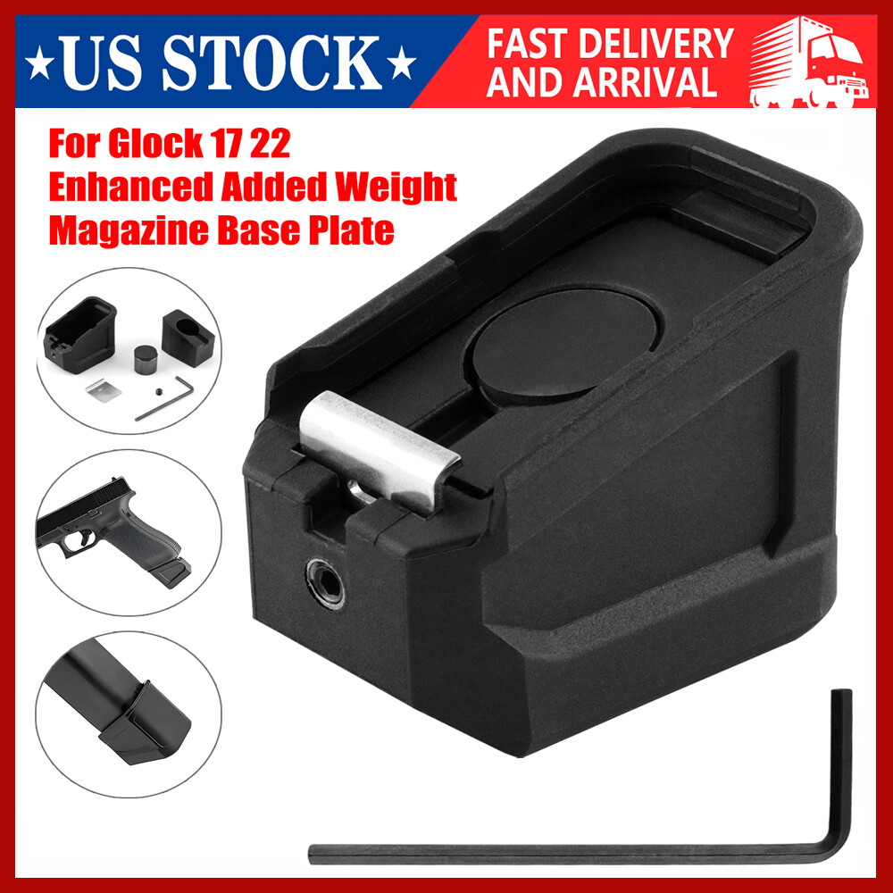 NEW Enhanced Added Weight Magazine Base Plate for Glock 17 and Glock 22 A+++