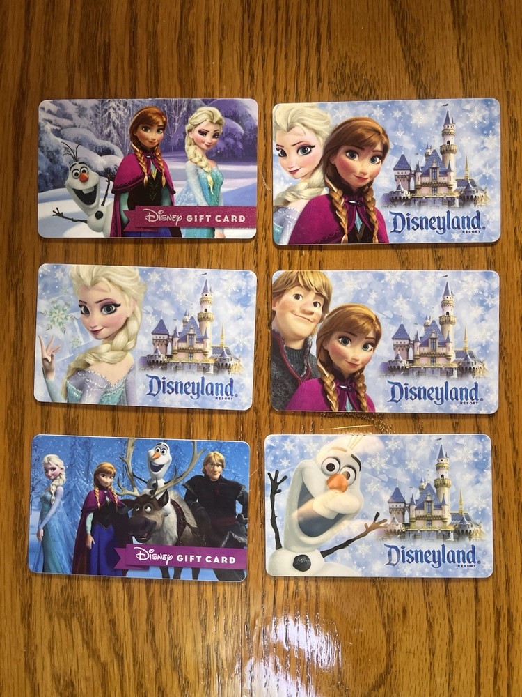 Disney Frozen Collectable Gift Cards NEW 2015