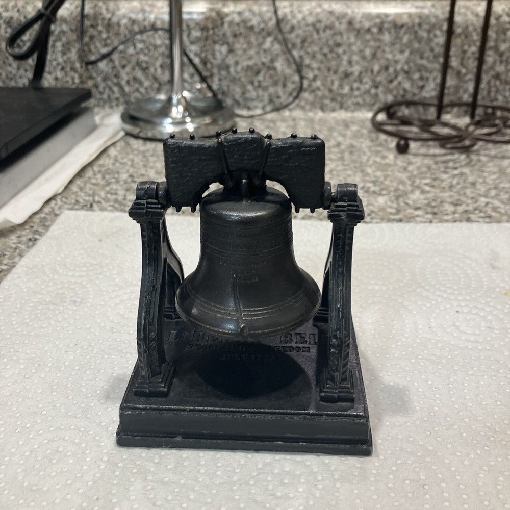Vintage Penncraft Liberty Bell Souvenir Replica Working Bell Made In USA Large S
