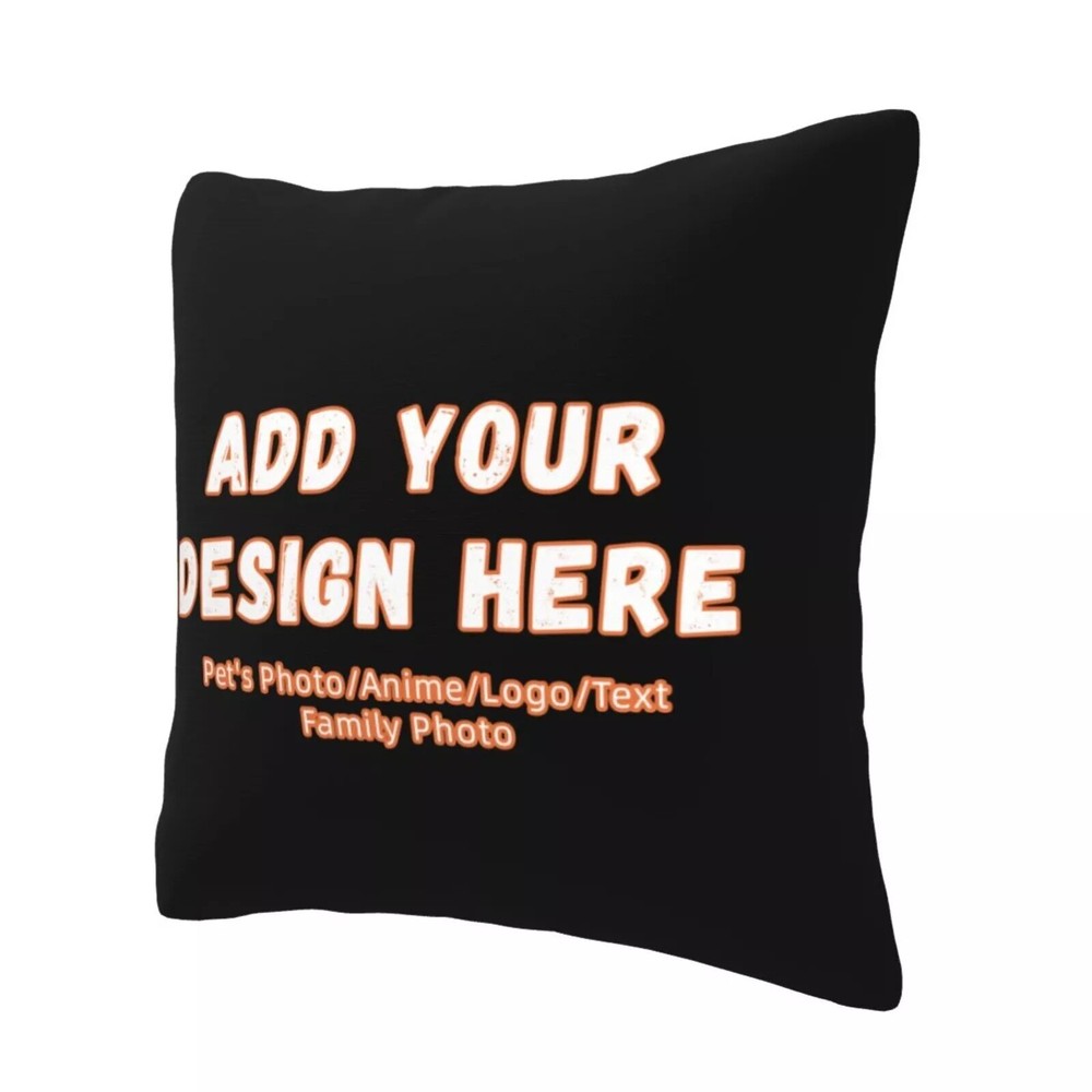 Personalized Throw Pillow Cover Double Side Sofa Cushion Cover Custom Text Photo