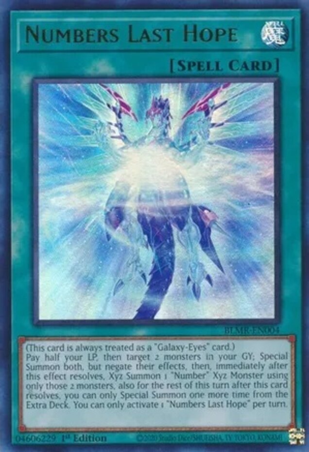 Numbers Last Hope BLMR-EN004 Ultra Rare 1st Ed NM Yugioh Card