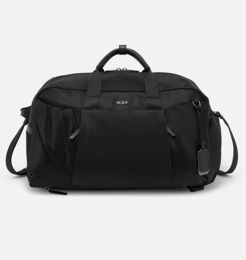 Tumi Voyageur Malta Black Nylon Duffel Backpack 146604-T522
