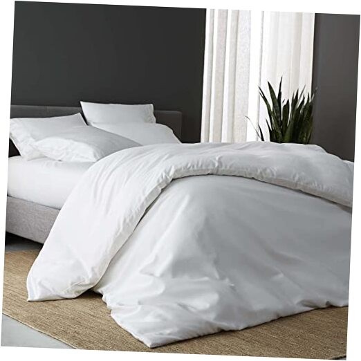 DOZ Bamboo Viscose Full Queen Duvet Cover Set Snow