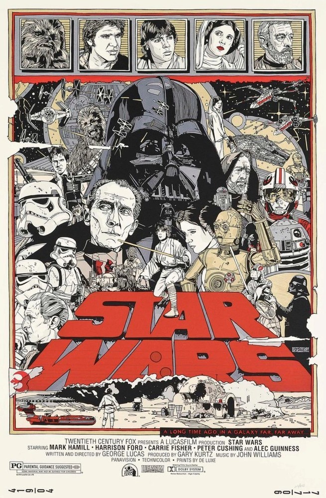 Star Wars Themed Wall Art Poster Home Decor No Frame