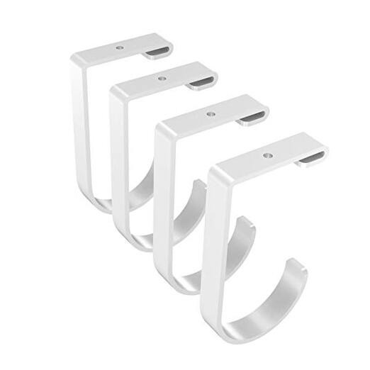 4 Pack Add On Storage Flat Hook Accessory for Garage Ceiling Rack and Wall