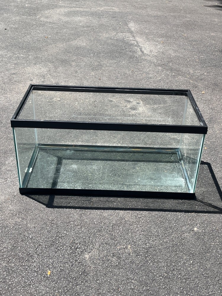 42 Gallon Large Glass Aquarium Fish Tank with LED Lighting  