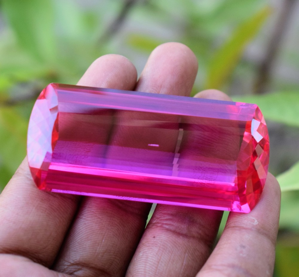 328.80 Ct Certified Natural Mogok Pink Ruby Fancy Cut Gemstone Massive Size