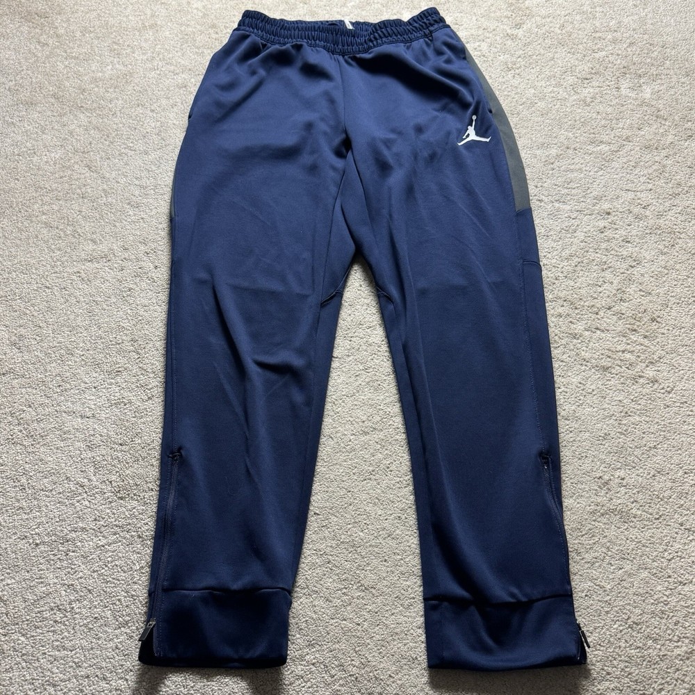 Jordan Nike Dri Fit Sweatpants Track Pants Womens Medium Blue NO DRAWSTRINGS
