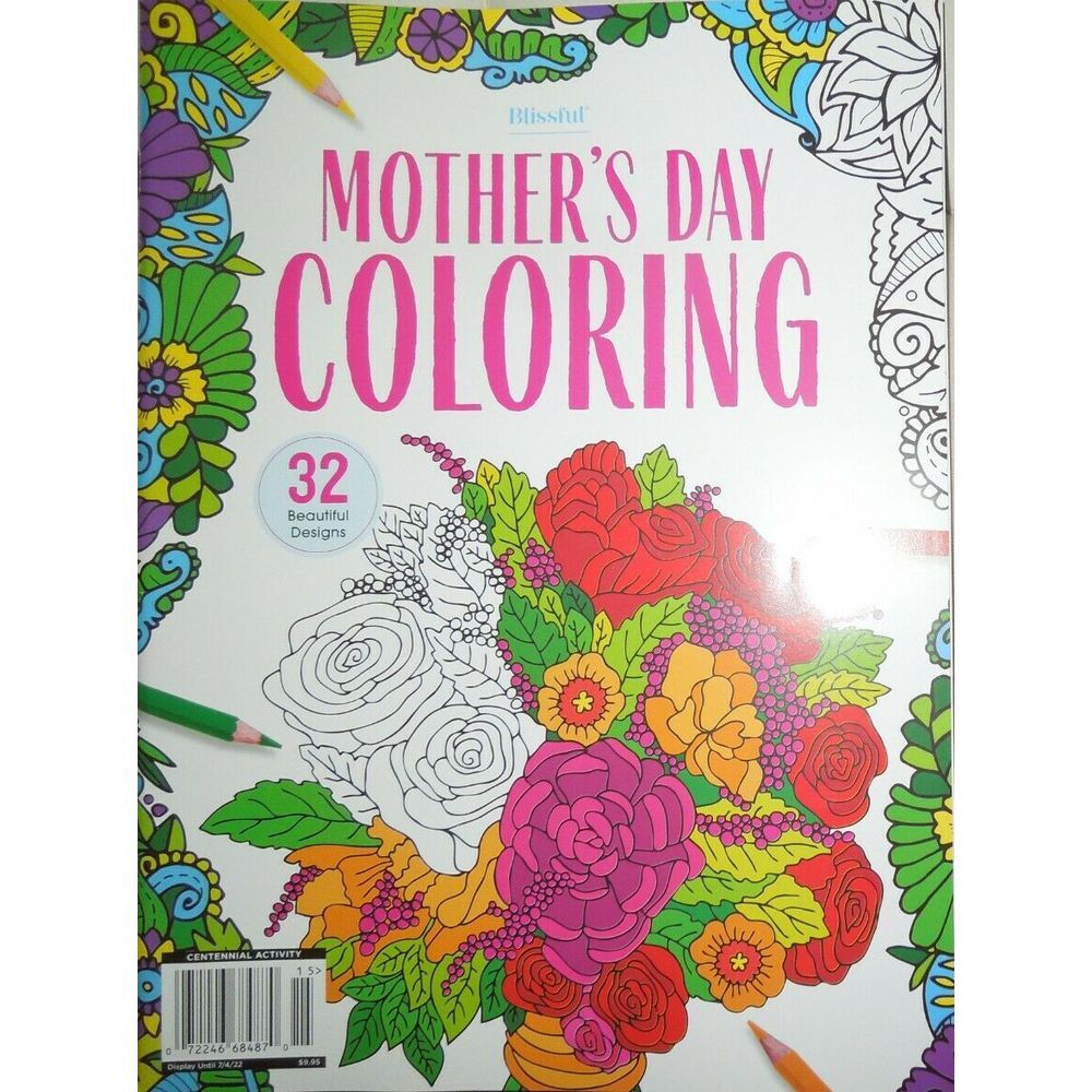MOTHERS DAY coloring book for adults with 32 beautiful designs-image