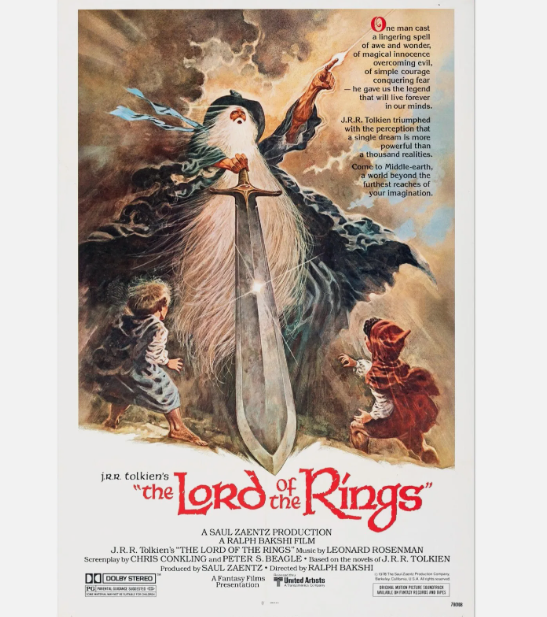 Lord of the Rings Animated 1978 Movie Poster