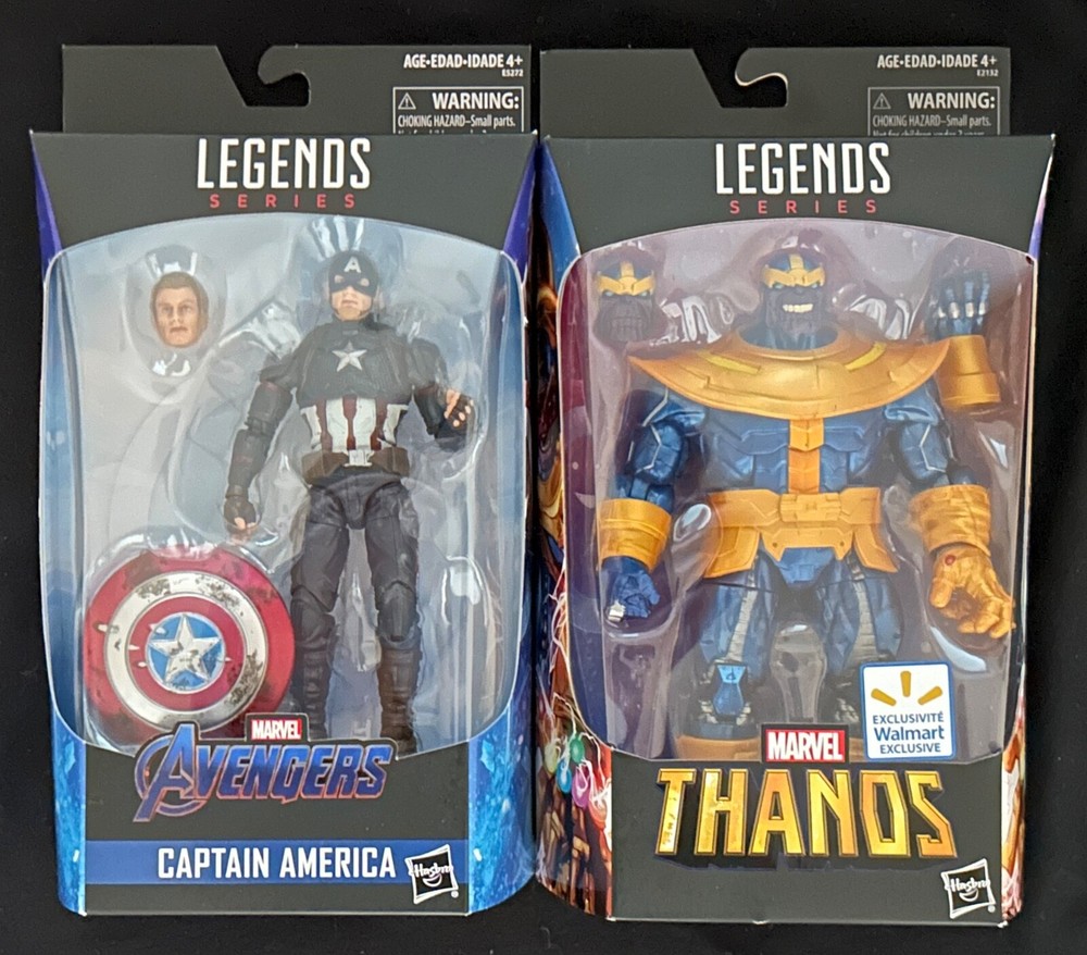 Marvel Legends Series Captain America Power & Glory & Thanos Walmart Exclusives