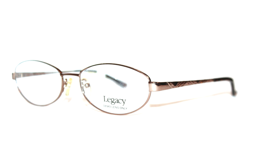 LEGACY WM 1002 BR GOLD BROWN OVAL AUTHENTIC EYEGLASSES RX 53-16-135 MM NEW