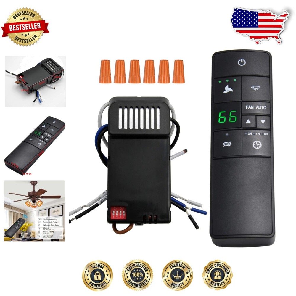 Universal Smart Fan Remote with Temp Control & Timer