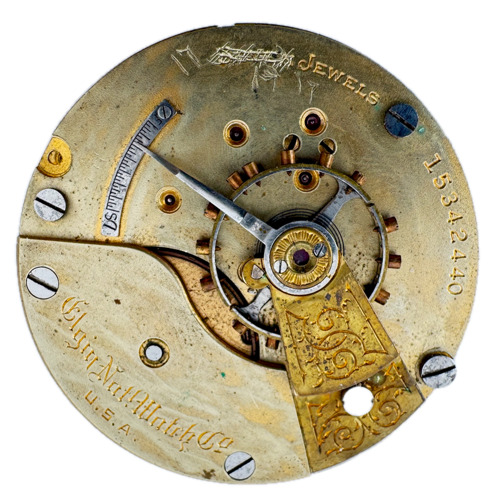 Antique 1911 Elgin 18s 7 Jewel Mechanical Pocket Watch Movement 294 USA