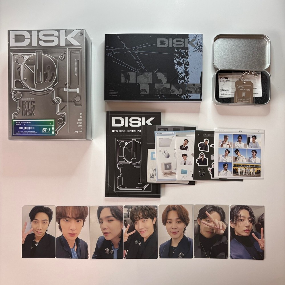 BTS 7 Moments Photocard Set with Digital Code Photo Book and Stickers - US Seller
