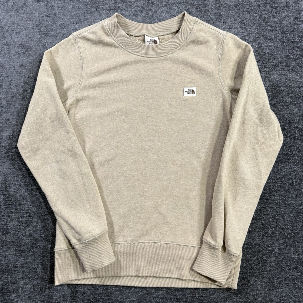 The North Face Women’s Heritage Patch Crew Sweatshirt Beige Size XS Crew Neck