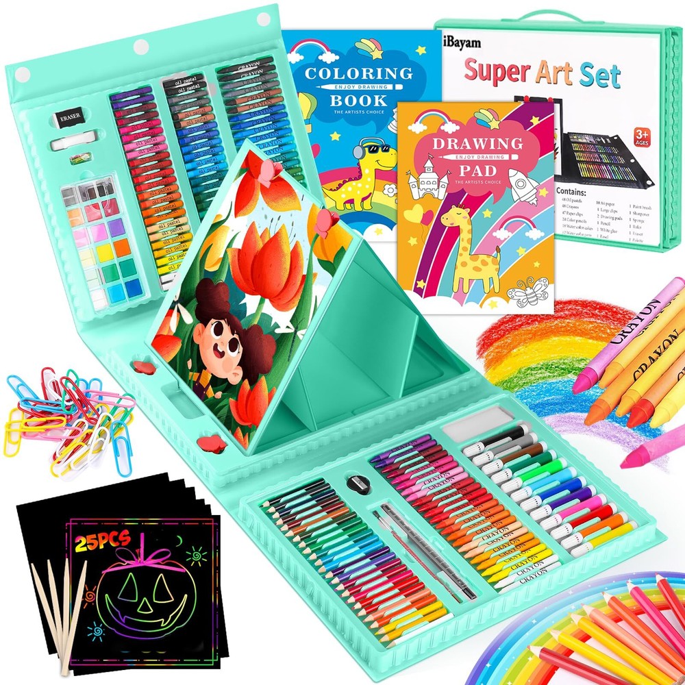 Art Kit, 251-Pack Art Supplies Drawing Kits, Arts and Crafts Gifts Box for Ki...
