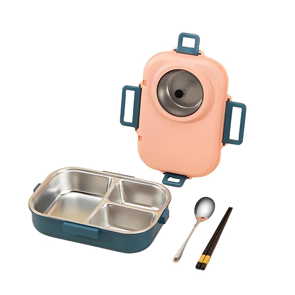 304 Stainless Steel Bento Lunch Box - Leakproof Portable Food Container