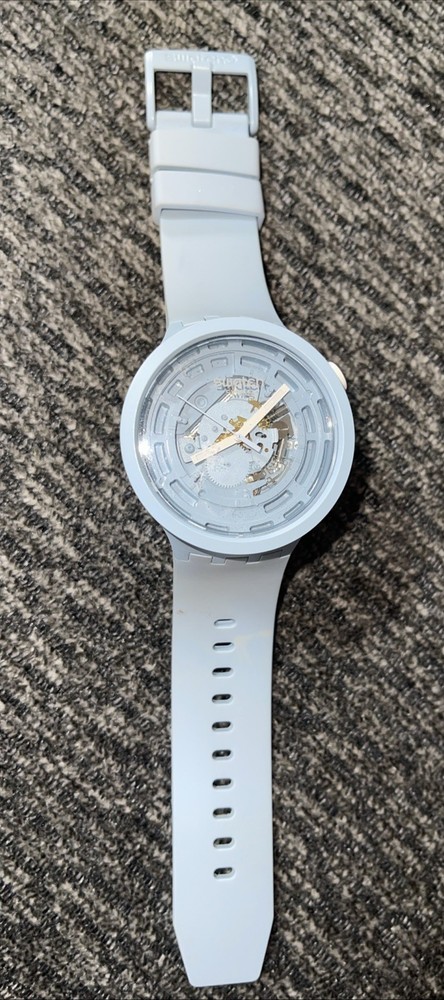 SWATCH Big Bold Bioceramic 2021 SB03N100 C-Blue with New A8 Battery