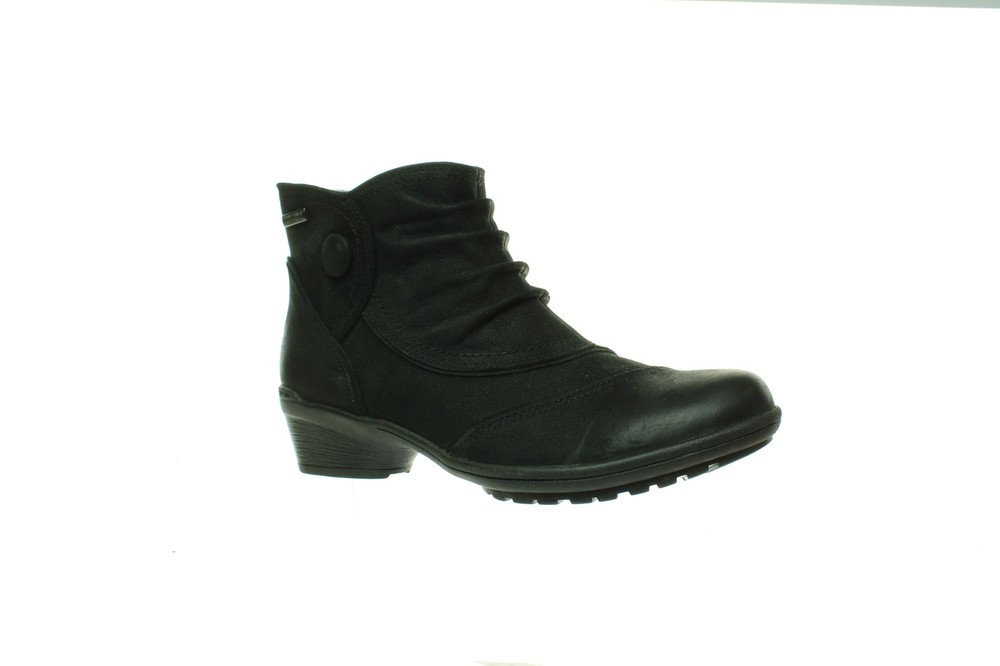 Rockport Womens Raven Button Black Ankle Boots Size 5 (1319921)
